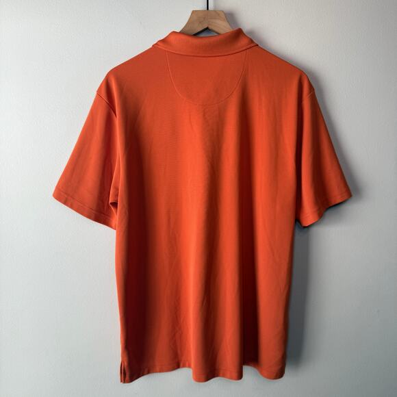 Grand Slam Men's Short Sleeve Golf Polo Shirt Orange Size Large - Picture 4 of 4